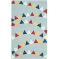 thumbnail image 1 of SAFAVIEH Martha Stewart Party Time Geometric Triangles Wool Area Rug, Sunken Pool, 4' x 6', 1 of 3