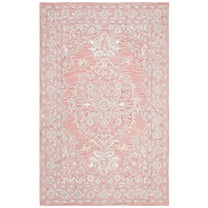 SAFAVIEH Martha Stewart Permin Oriental Bordered Wool Area Rug, Pink/Ivory, 5' x 8'