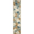 thumbnail image 1 of SAFAVIEH Martha Stewart Poppy Field Floral Runner Rug, Cornucopia Beige, 2'3" x 10', 1 of 6