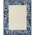thumbnail image 1 of SAFAVIEH Martha Stewart Poppy Floral Border Area Rug, Azurite Blue, 8' x 10', 1 of 8