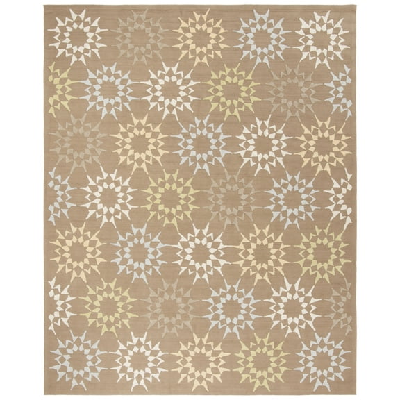 SAFAVIEH Martha Stewart Quilt Indoor Area Rug, Pebble/Grey, 7'9" x 9'9"