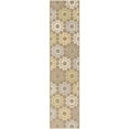 thumbnail image 1 of SAFAVIEH Martha Stewart Quilt Pebble Geometric Cotton Runner Rug, Pebble/Grey, 2'3" x 10', 1 of 3