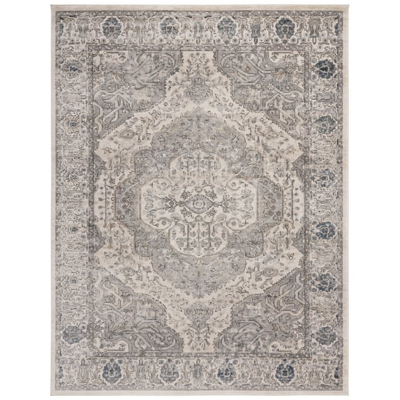 SAFAVIEH Martha Stewart Rancher Oregon Area Rug, Ivory/Grey, 3' x 5'