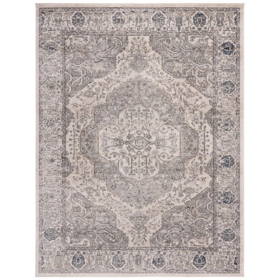 SAFAVIEH Martha Stewart Rancher Oregon Runner Rug, Ivory/Grey, 2'2" x 6'