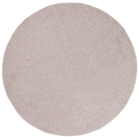 SAFAVIEH Martha Stewart Rebeca Solid Area Rug, Beige, 6'7" x 6'7" Round