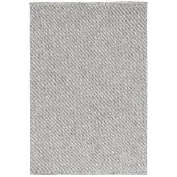 SAFAVIEH Martha Stewart Rebeca Solid Area Rug, Grey, 5'5" x 7'7"