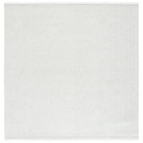 SAFAVIEH Martha Stewart Rebeca Solid Area Rug, Ivory, 6'7" x 6'7" Square