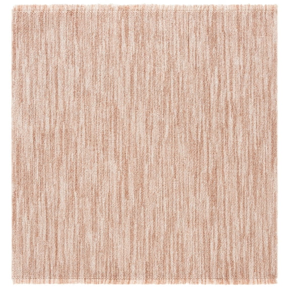 SAFAVIEH Martha Stewart Rebeca Solid Area Rug, Rust, 6'7" x 6'7" Square