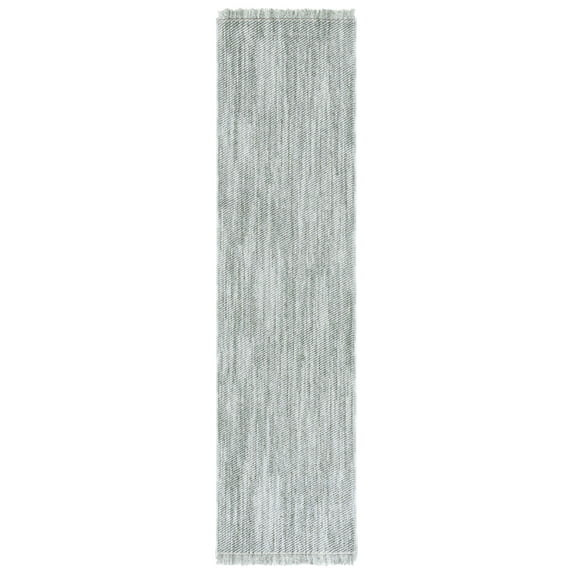SAFAVIEH Martha Stewart Rebeca Solid Runner Rug, Green, 2' x 8'