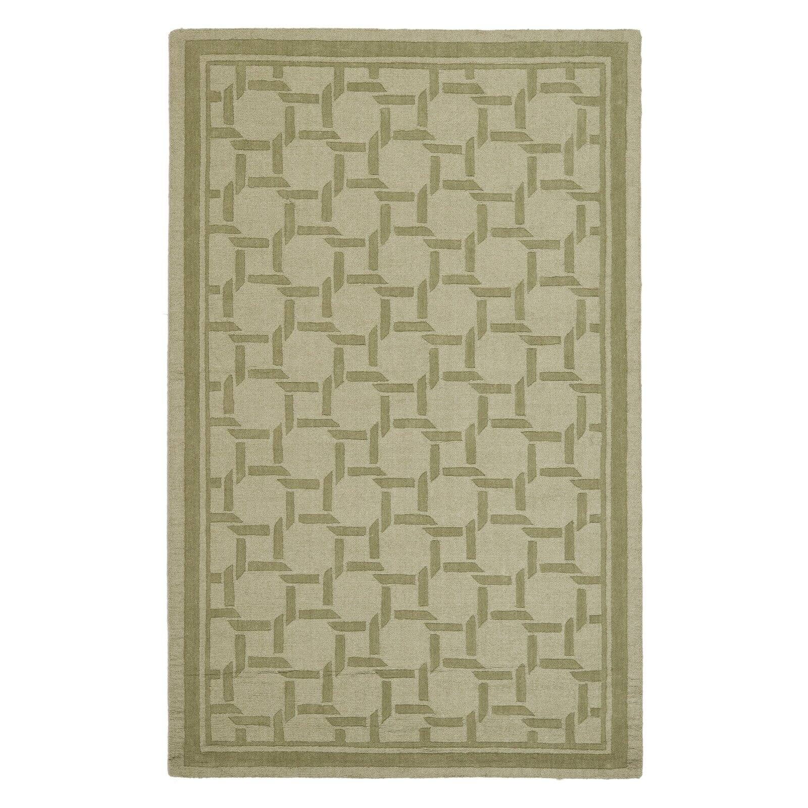 Pumpkin Seed 4' x 6' Handmade Tufted Wool Geometric Rug