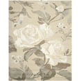 thumbnail image 1 of SAFAVIEH Martha Stewart Rose Chintz Floral Wool Area Rug, Bedford Grey, 8' x 10', 1 of 3