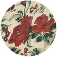 thumbnail image 1 of SAFAVIEH Martha Stewart Rose Chintz Floral Wool Area Rug, Shortbread, 4' x 4' Round, 1 of 3