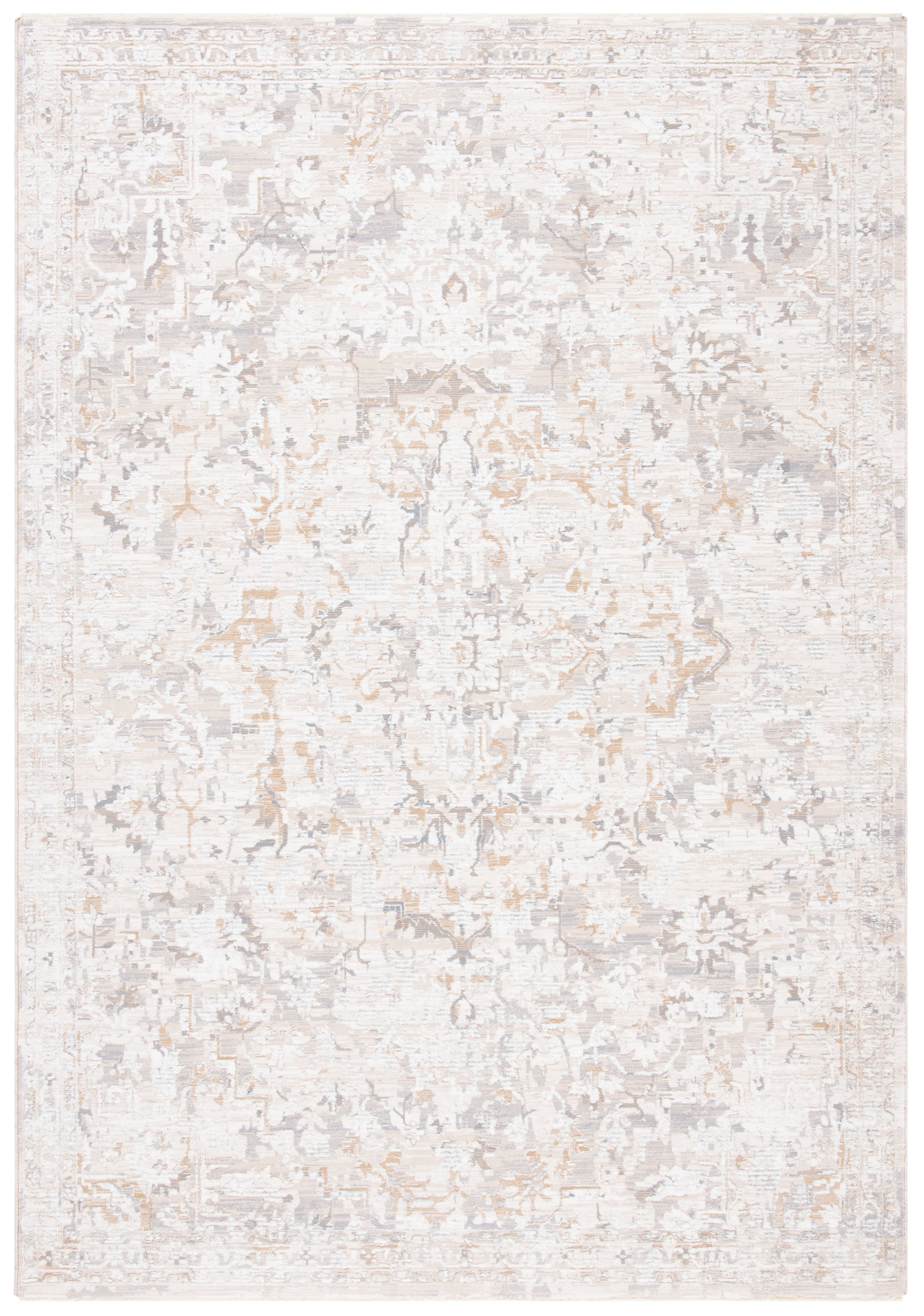 SAFAVIEH Martha Stewart Sabrina Floral Area Rug, Ivory/Beige, 4' x 6 ...
