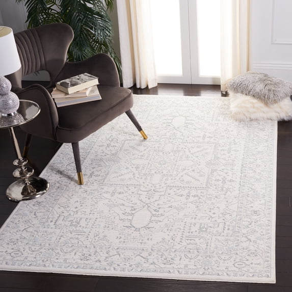 Safavieh Martha Stewart Sabrina Doretta Medallion Area Rug, Ivory/Light Gray, 9' x 12'