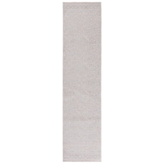 SAFAVIEH Martha Stewart Sabrina Hiren Medallion Runner Rug, Ivory/Light Grey, 2'6" x 10'