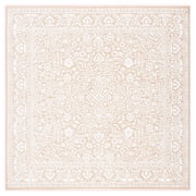 SAFAVIEH Martha Stewart Sabrina Bayram Medallion Area Rug, Gold/Ivory, 67" x 67" Square