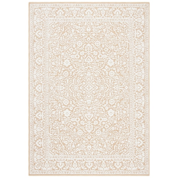 SAFAVIEH Martha Stewart Sabrina Bayram Medallion Area Rug, Gold/Ivory, 2'6" x 4'