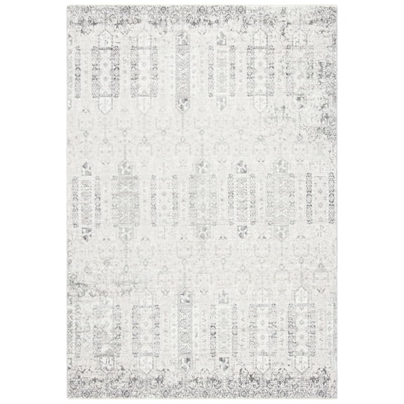 SAFAVIEH Martha Stewart Sabrina Penelope Distressed Area Rug, Grey/Grey, 5' x 8'