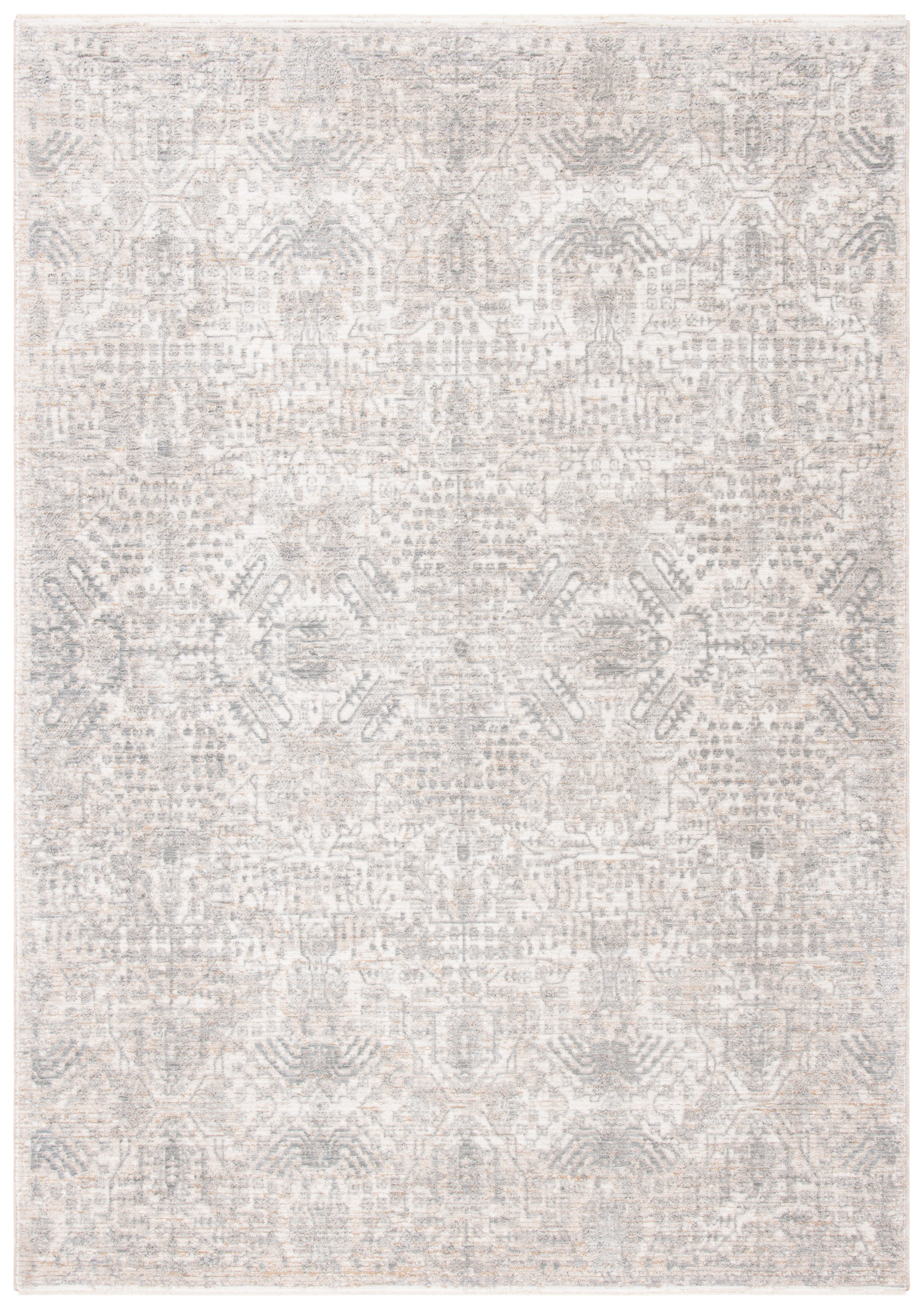SAFAVIEH Martha Stewart Sabrina Ivory Medallion Area Rug, Light Grey ...