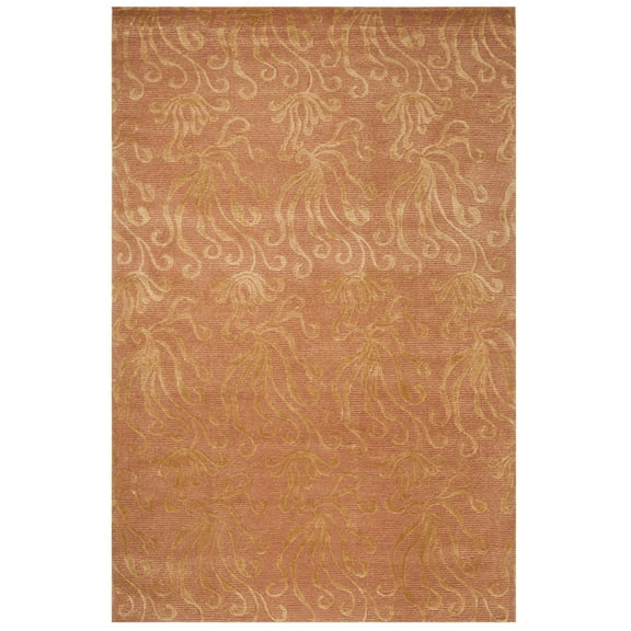 SAFAVIEH Martha Stewart Seaflora Abstract Area Rug, Corraline, 5'6" x 8'6"