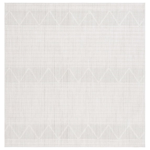 SAFAVIEH Martha Stewart Serenity Austin Bordered Area Rug, Ivory, 6'7" x 6'7" Square