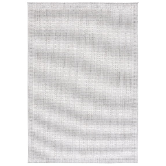 SAFAVIEH Martha Stewart Serenity Kenyon Solid Area Rug, Grey/Ivory, 4' x 6'