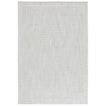 SAFAVIEH Martha Stewart Serenity Kenyon Solid Area Rug, Grey/Ivory, 9' x 12'