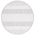 thumbnail image 1 of SAFAVIEH Martha Stewart Serenity Liana Striped Area Rug, Ivory/Grey, 6'7" x 6'7" Round, 1 of 10