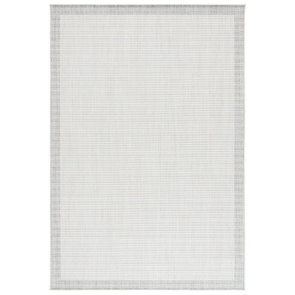 SAFAVIEH Martha Stewart Serenity Olgica Bordered Area Rug, Ivory/Grey, 8' x 10'