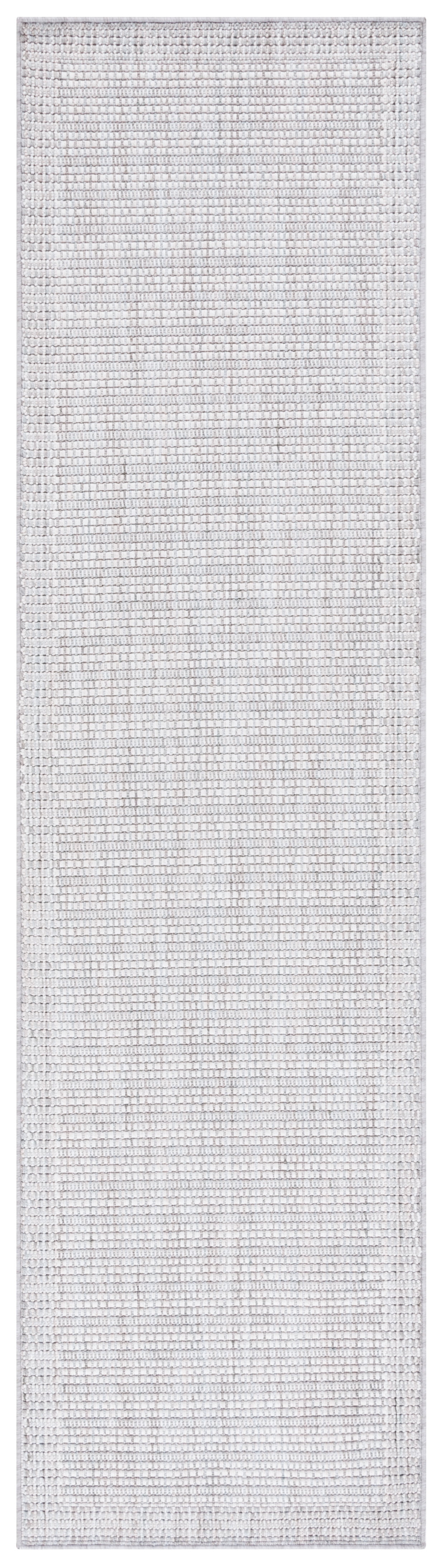 Serenity Gray Wool and Synthetic Runner Rug 2'2" x 8'