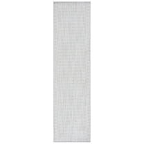 SAFAVIEH Martha Stewart Serenity Solid Runner Rug, Grey/Ivory, 2'2" x 8'