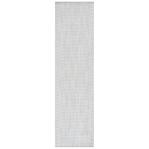 SAFAVIEH Martha Stewart Serenity Solid Runner Rug, Grey/Ivory, 2'2" x 8'