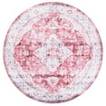 thumbnail image 1 of SAFAVIEH Martha Stewart Seth Medallion Machine Washable Area Rug, Rust/Gold, 6' x 6' Round, 1 of 11