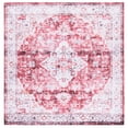 thumbnail image 1 of SAFAVIEH Martha Stewart Seth Medallion Machine Washable Area Rug, Rust/Gold, 6' x 6' Square, 1 of 11