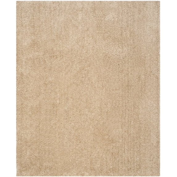 SAFAVIEH Martha Stewart Linda Solid Shag Area Rug, Beige, 8' x 10'