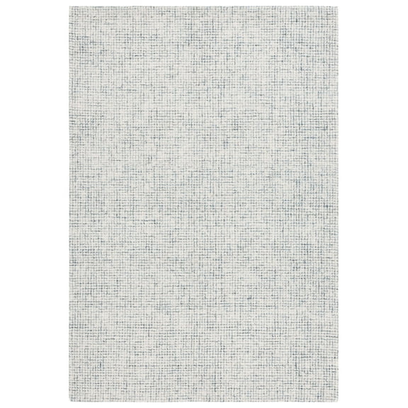 SAFAVIEH Martha Stewart Solid Area Rug, Blue/Ivory, 6' x 9'
