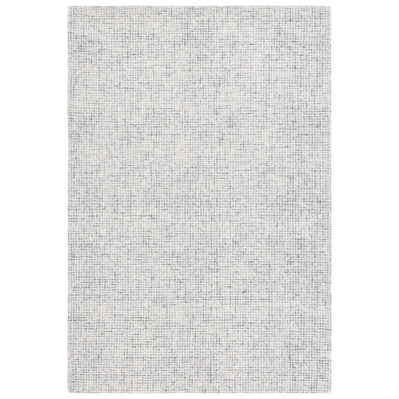 SAFAVIEH Martha Stewart Solid Area Rug, Blue/Ivory, 6' x 9'