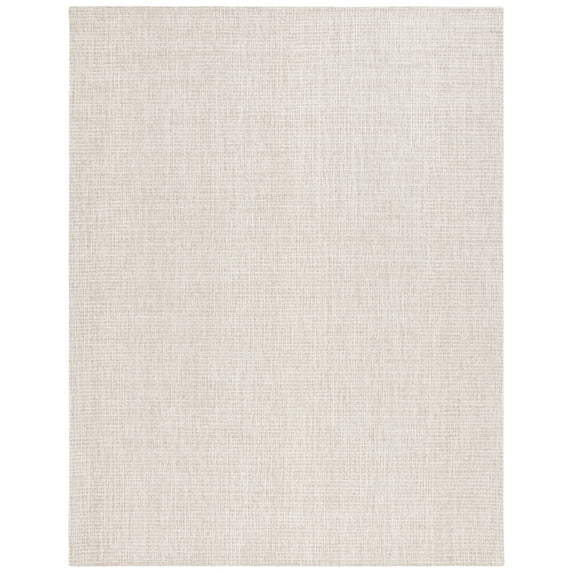 SAFAVIEH Martha Stewart Solid Area Rug, Ivory/Grey, 6' x 9'