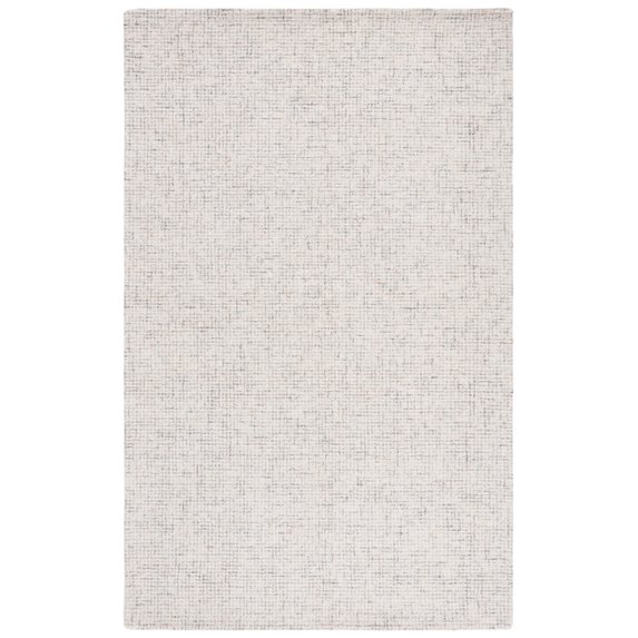 SAFAVIEH Martha Stewart Solid Area Rug, Light Grey/Ivory, 3' x 5'