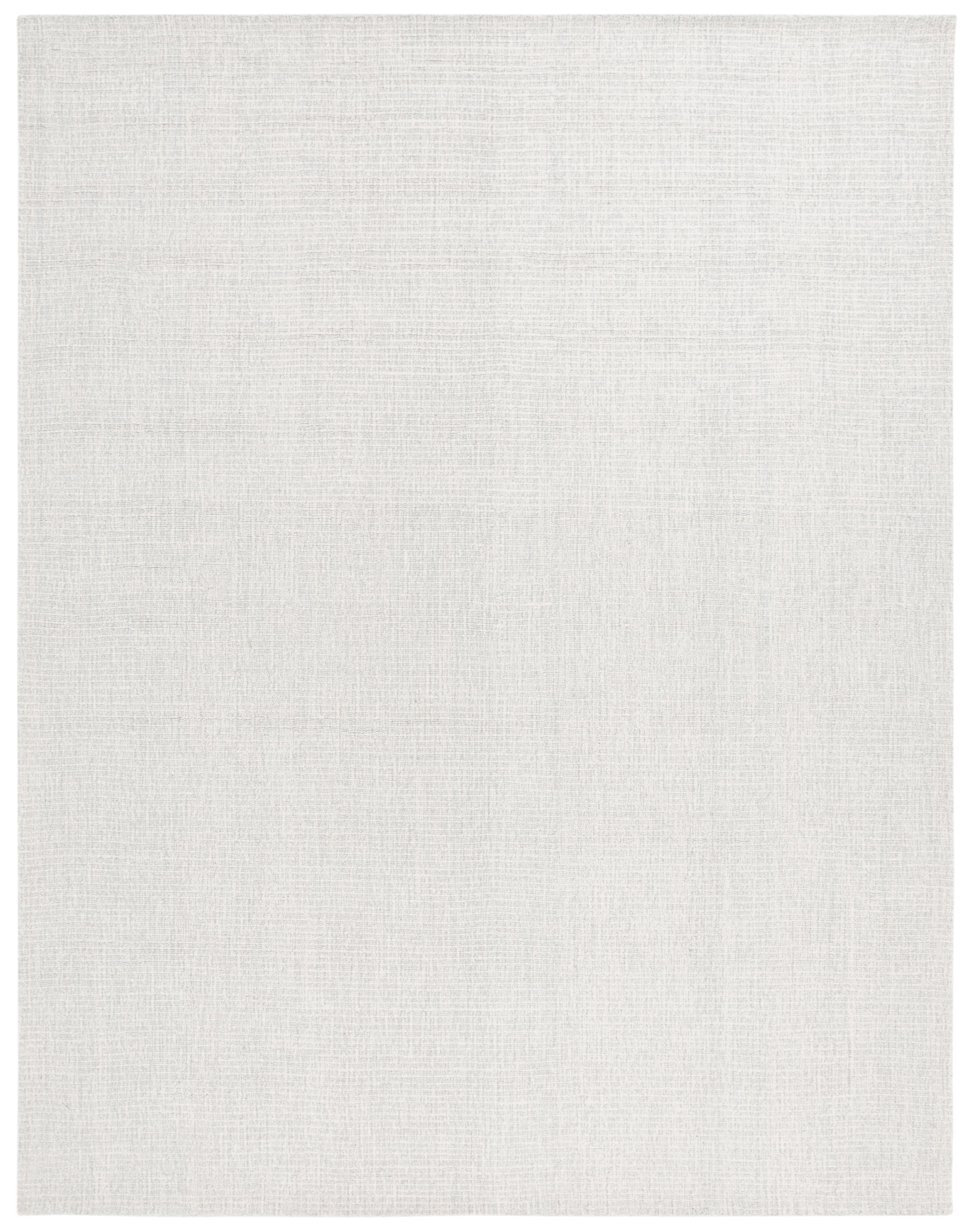 SAFAVIEH Martha Stewart Solid Area Rug, Light Grey/Ivory, 4' x 6'