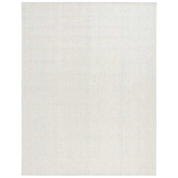 SAFAVIEH Martha Stewart Solid Area Rug, Light Grey/Ivory, 5' x 8'