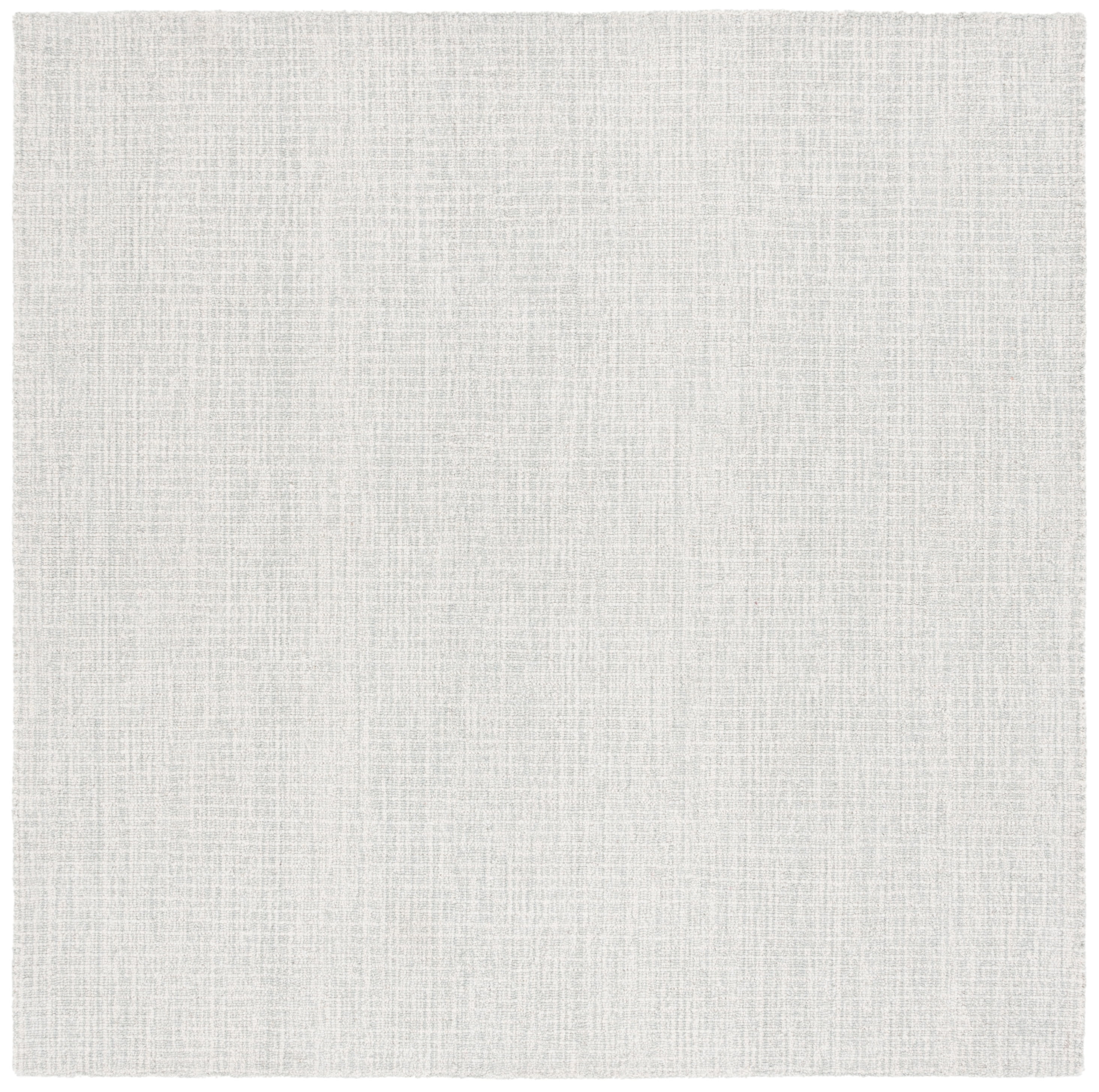 SAFAVIEH Martha Stewart Solid Area Rug, Light Grey/Ivory, 6' x 6' Square
