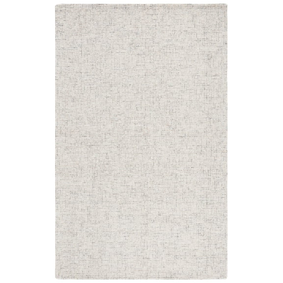 SAFAVIEH Martha Stewart Solid Area Rug, Light Grey/Ivory, 8' x 10'
