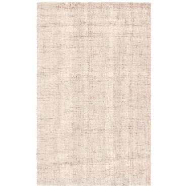 SAFAVIEH Martha Stewart Solid Area Rug, Rust/Ivory, 3' x 5'