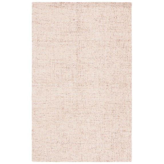 SAFAVIEH Martha Stewart Solid Area Rug, Rust/Ivory, 6' x 9'