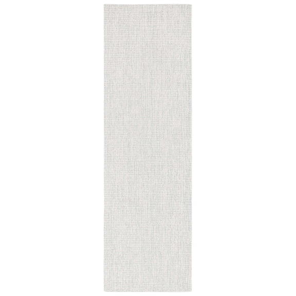SAFAVIEH Martha Stewart Solid Runner Rug, Light Grey/Ivory, 2'3" x 8'