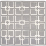 SAFAVIEH Martha Stewart Square Dance Geometric Area Rug, Cement Grey, 9' x 12'