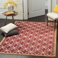 thumbnail image 1 of SAFAVIEH Martha Stewart Star Gradient Geometric Area Rug, Red/Ivory, 5'3" x 7'6", 1 of 6