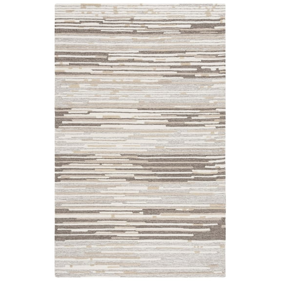 SAFAVIEH Martha Stewart Striped Area Rug, Natural/Beige, 8' x 10'