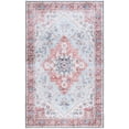 thumbnail image 1 of SAFAVIEH Martha Stewart Sunny Medallion Machine Washable Area Rug, Red/Blue, 5' x 7', 1 of 11